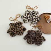 2025冬新作　大人気　キッズ　ベビー　暖かい　厚手　裏起毛　ヒョウ柄　手袋　男女兼用　3色　DC