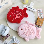 2色  錦鯉の小銭入れ キーホルダー ミニ収納袋  財布 ウォレット コイン収納  金魚雑貨