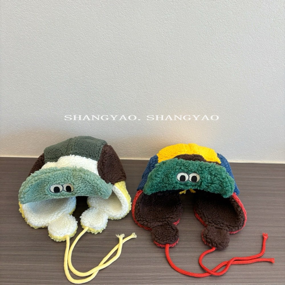 韩国风 儿童帽子 冬季 时髦 亲子 鸭舌帽 保暖  2色