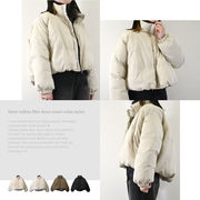 □　期間限定特価　□マットタフタ　ファイバーダウン　スタンドカラー　ジャケット(32808)