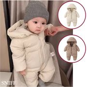 2025秋冬※中綿入り厚手ロンパース ベビー 男の子 冬新年用外出着