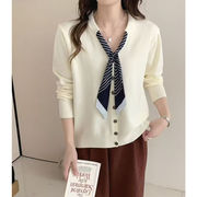 初回送料無料　ニットセーター着こなし抜群長袖カーディガン上着　レディースファッション人気トレンド