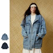 メンズ ミディ丈 デニム コート 男女兼用 ストリート系 アウター  秋冬 2025新作★全2色