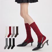 【2025冬新品】INS風  レディース  靴下 百掛け  ソックス  長筒スパッツ  7色