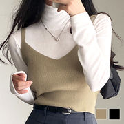 ショート丈ニットキャミソール