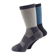 ASHITOMO WORKING SOCKS ムレ対策ソックス 先丸クルー25-27cm2足組カラー SWMC-C12