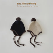 「2025」子供用★帽子★ニット★キッズ★耳カバー★暖かい★4色