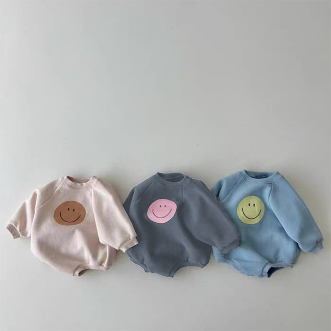 【春秋新作】韓国風子供服 ベビー服 キッズ 男女兼用 長袖 パーカーロンパース