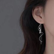 通勤用ピアス、気質イヤリング、 ポストsilver925 、ファッションアクセサリー、金属アレルギー対応