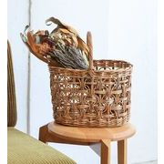 【BASKET】ループ編みオーバルバスケット THE AROROG / アラログ