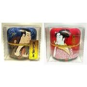 日本製 made in japan 華浮世リバーシブル缶（煎茶）