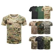 メンズTシャツ 夏用 速乾 ミリタリーカモフラージュ 半袖Tシャツ アウトドアスポーツ/トレーニング