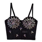 ヒップホップチョッキ ダンスウェア ステージ HIPHOP 舞台衣装 ホルターストラップチョッキ ブラジャー