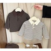 「2025」子供服★トップス★ポロシャツ★長袖★韓国風子供服★2色73cm～110cm