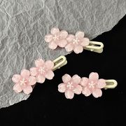桜 ピンク ヘアクリップ   サイドクリップ 前髪クリップ かわいい