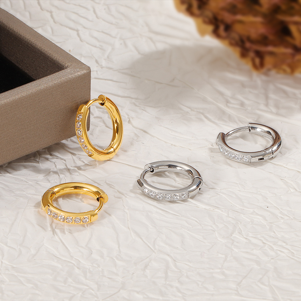 サージカルステンレスフープピアス　アクセサリー　18kコーティング　INS　金属アレルギー対応