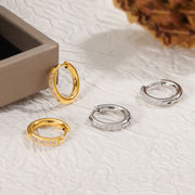 サージカルステンレスフープピアス　アクセサリー　18kコーティング　INS　金属アレルギー対応