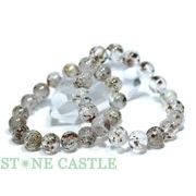 ☆高品質☆【ブレスレット】ガーネット＆グリーントルマリンインクォーツ (3A) (約12.5～13mm)