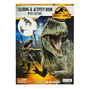 ジュラシックワールド ぬりえ タトゥーシール付き