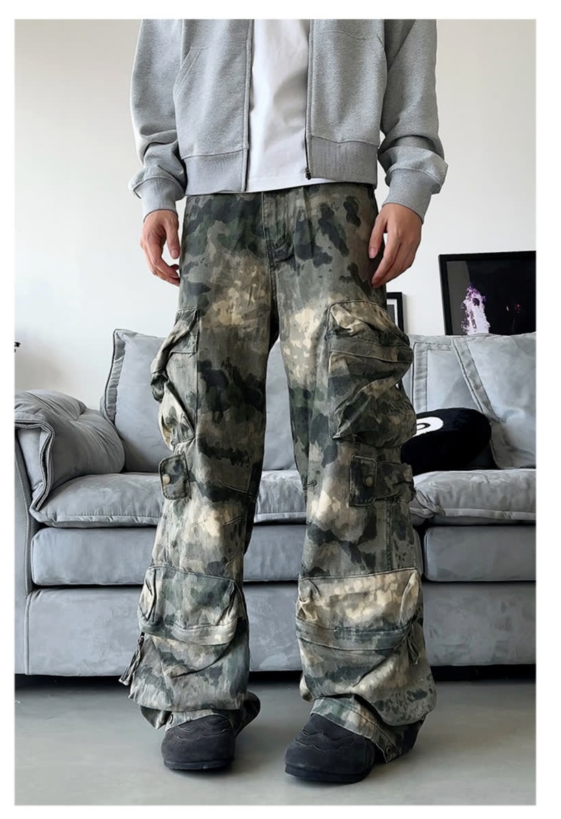 【予約226852】大きいサイズ春夏 韓国 カレッジ風 新しいデザイン カジュアル カーゴパンツ S ~4L