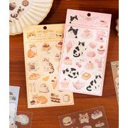 INS人気★かわいい動物手帳素材  手帳飾り　ステッカー★スマホケース★手芸用品　2枚入