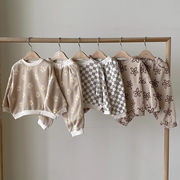 2025★春秋新作★韓国風ベビー服★トップス+ズボン★70cm～120cm 2色