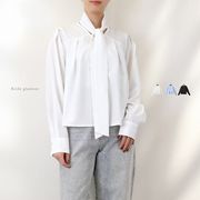 【2026新作】T/Puポプリン　タイ付き　ブラウス(33113)