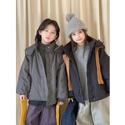 子供服　90~150cm　キッズジャケット　フード付き　秋冬　韓国キッズ服
