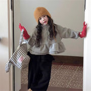 2025  秋冬新作 新品 フリース 厚手 ジップアップ トップス 90-140cm