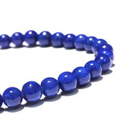 3連ブレス　高品質ラピスラズリ＜アフガニスタン産＞　丸