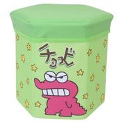 特価商品　クレヨンしんちゃん　チョコビ折りたたみ収納スツール(グリーン)