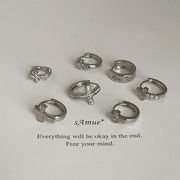 十字架ピアス　アクセサリー　デザイン　シルバー925ポスト　韓国ファッション