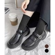 【日本倉庫即納】 ローファー レディース 厚底 太ヒール