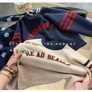 2025秋冬新作★韓国風子供服★ベビー服 ★キッズ服★アパレル★ニット 丸首のセーター 80-130