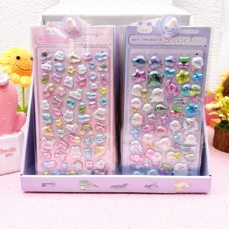即日出荷 シール 可愛い 立体 泡ステッカー  3Dステッカー   DIY 手帳素材 装飾 工芸品 子供のプレゼント