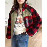 今季マストバイ   気質   おしゃれ   フリース  スタンドカラー   ジッパー  中綿コート