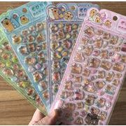 知育文具　手帳素材装飾　ぷくぷく立体泡シール　携帯装飾品　3Dエポキシステッカー