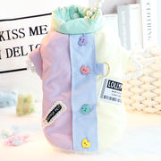 小型犬用 カラフル中綿入り厚手コート 冬にぴったりのあったかペットウェア 直送