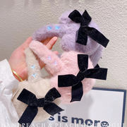 子供イヤーカフ　ファー　リボンイヤーマフハット　韓国キッズハット