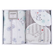 ムーミン ベビー スターギフト スタイ1P･ポンチョ1P･おくるみ1P