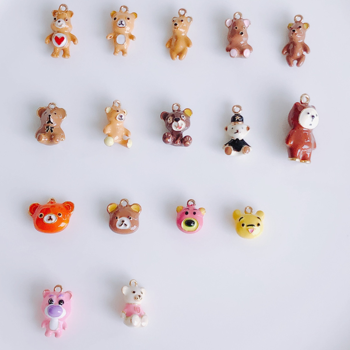 アクセサリーパーツ 犬 ハンドメイドチャーム クマ メタルチャーム 金属パーツ 手作り 資材 部品 ベアー