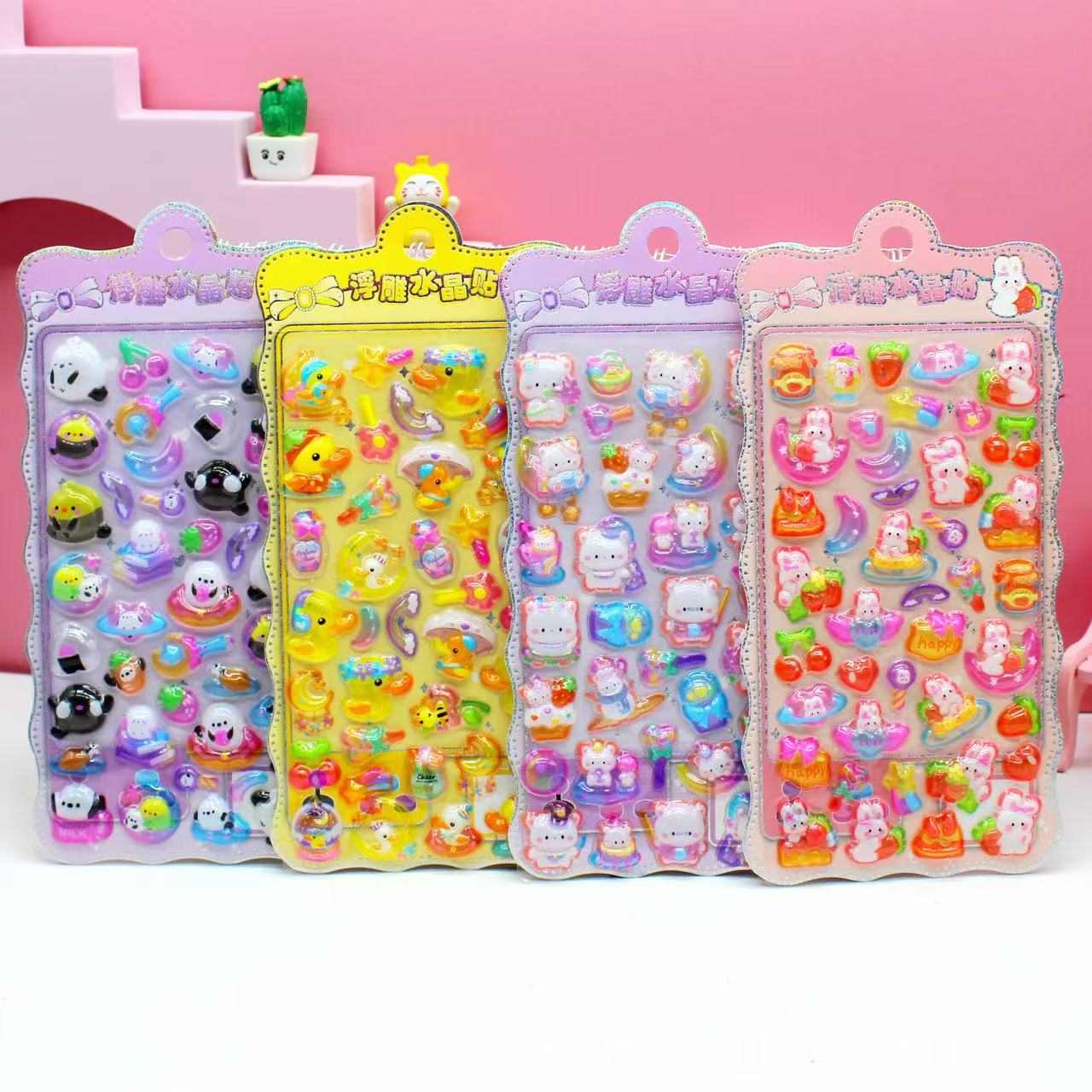 人気新品★DIY手作★立体キャラクターシール★粘着シール★3Dシール★手帳用・創意ステッカー