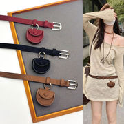 ウエストポーチ ベルトポーチ スエード調 ミニバッグ レトロ ウエストマーク 小物入れ