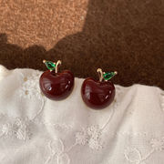 ピアス　レディース　INS　韓国ファッション　デザイン　リンゴ