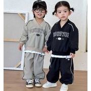 2026春新品　キッズ　QQMMスウェット+ズボン　お出かけ セットアップ★80-150CM　２色