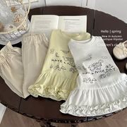 2026新作　春秋　子供服　トップス　キッズ　女の子　長袖T-シャツ　かわいい　90～130cm　DC