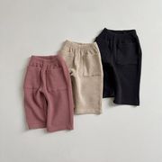 2026春秋子供服 可愛い ロングパンツ 韓国風 カジパンツ 防寒 温かい ベビー服 キッズ服[73~100cm]