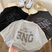 2026春秋新作 韓国風 子供服 　トップス　キッズ　男の子　長袖T-シャツ　カジュアル　3色90～150cm　DC