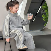 2025秋冬※スポーツセット 子供ワイドスウェット 2点セット 女の子