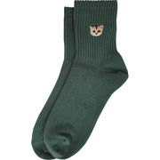 ポール＆ジョー　メンズソックス　アメリブヌネット刺繍グリーン